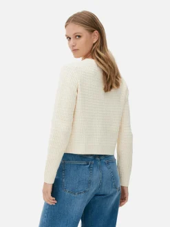 Casaco Malha Gofrada