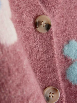 Casaco Malha Padrão Floral