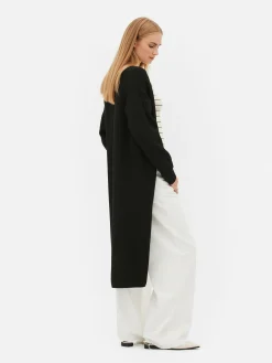 Casaco Malha S/ Botões Comprido