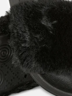 Chinelos Em Imitação De Pelo