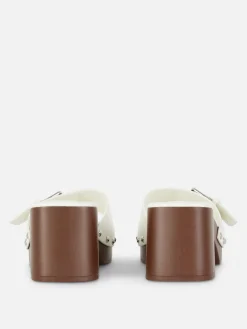 Chinelos Tipo Socas Tacão Rita Ora