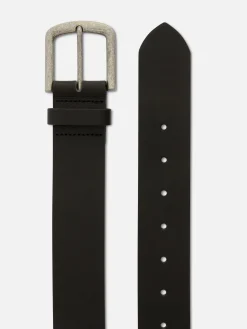 Cinto Pele Fivela Quadrada