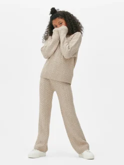 Conj. Coordenado Camisola/leggings Malha Entrançada