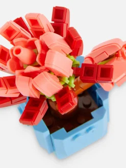 Conjunto Blocos Construção Planta Suculenta