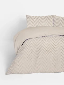 Conjunto Capa Edredão King Padrão Chevron Pinsonic