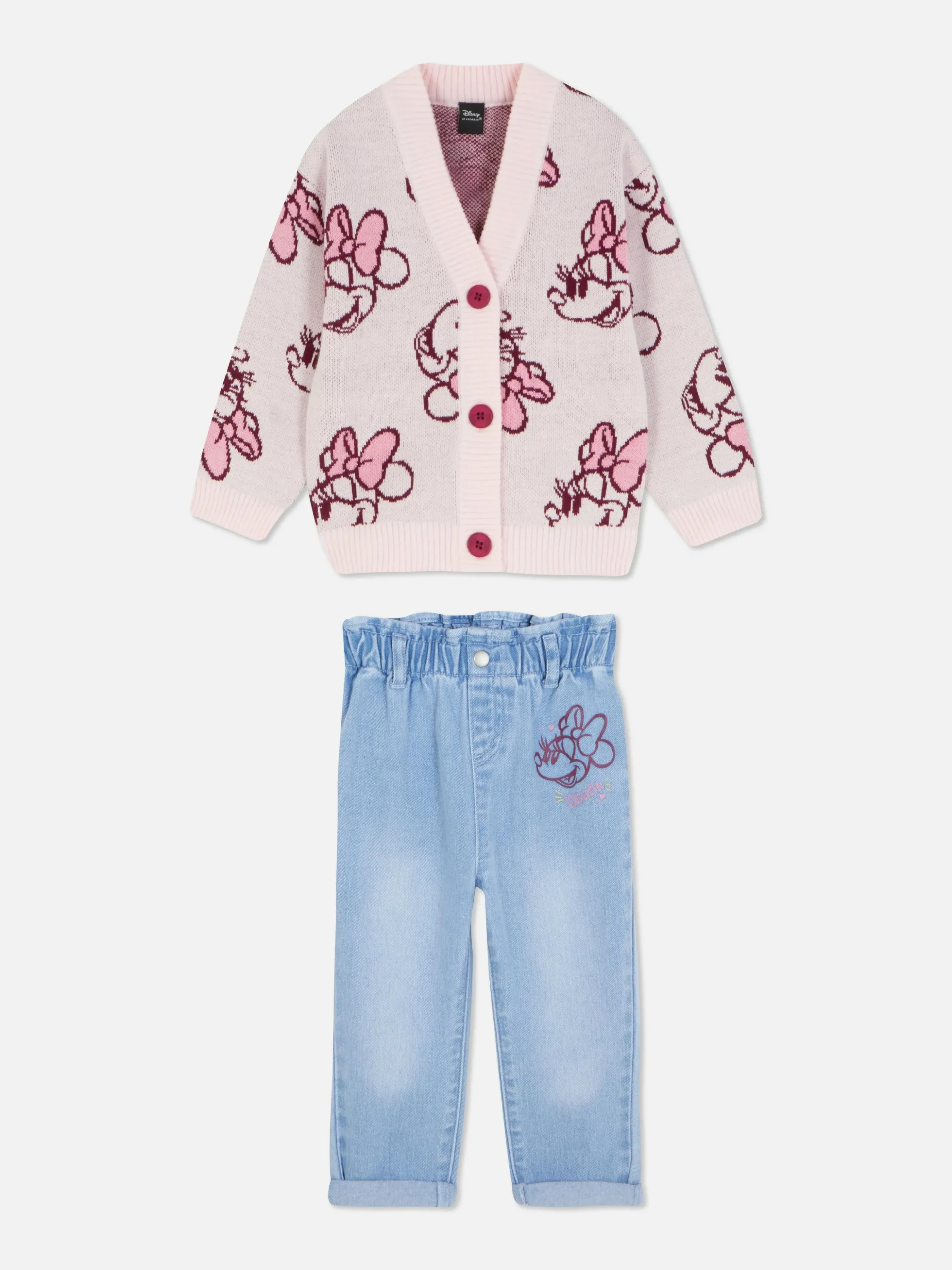 Conjunto Casaco Malha/calças Ganga Paperbag Disney Minnie Mouse