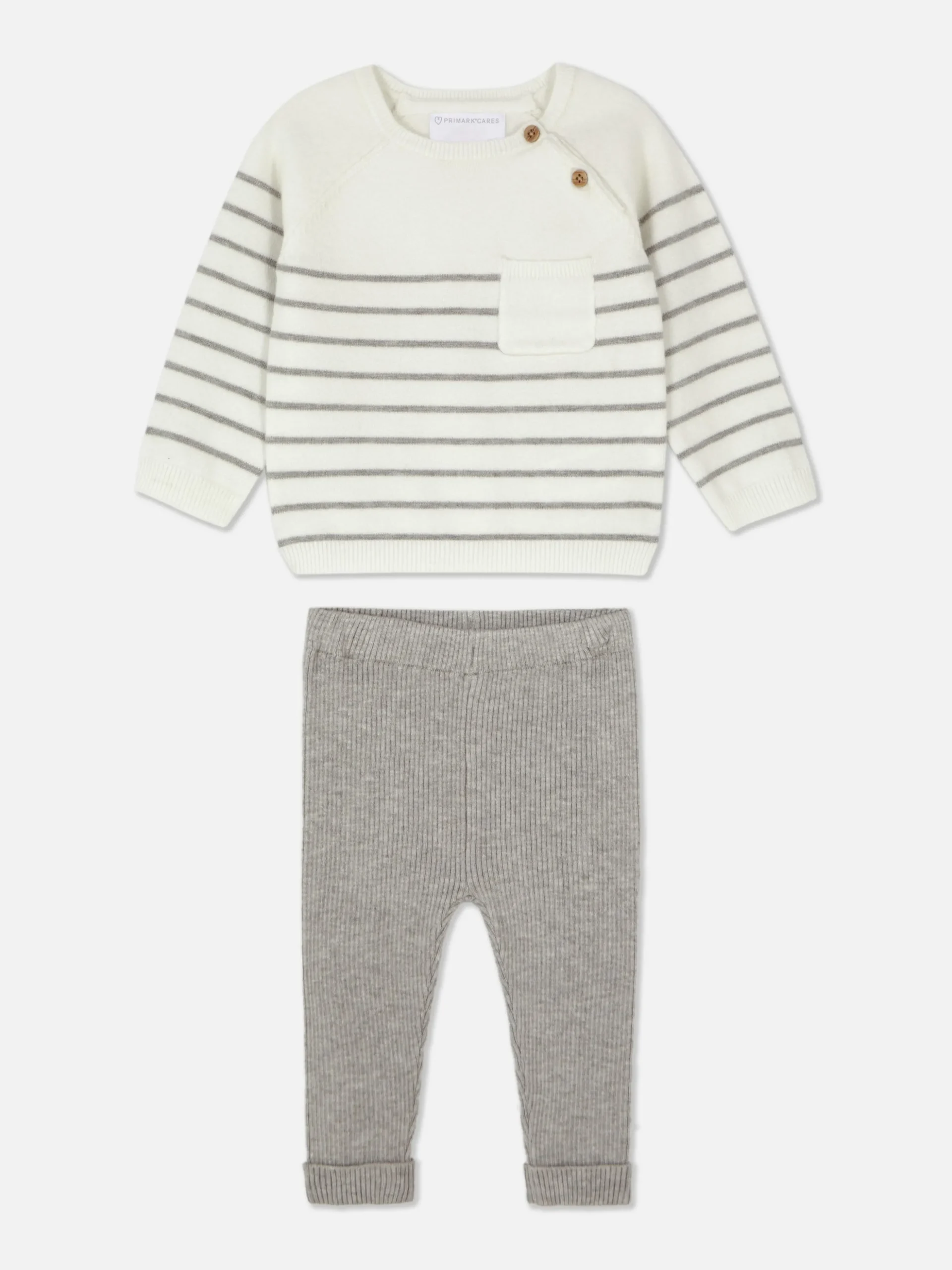 Conjunto Coordenado Camisola E Leggings Riscas