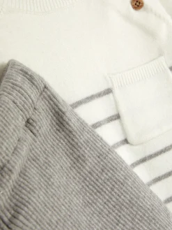 Conjunto Coordenado Camisola E Leggings Riscas