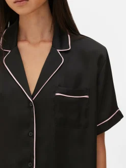 Conjunto Pijama Camisola/calções Cetim