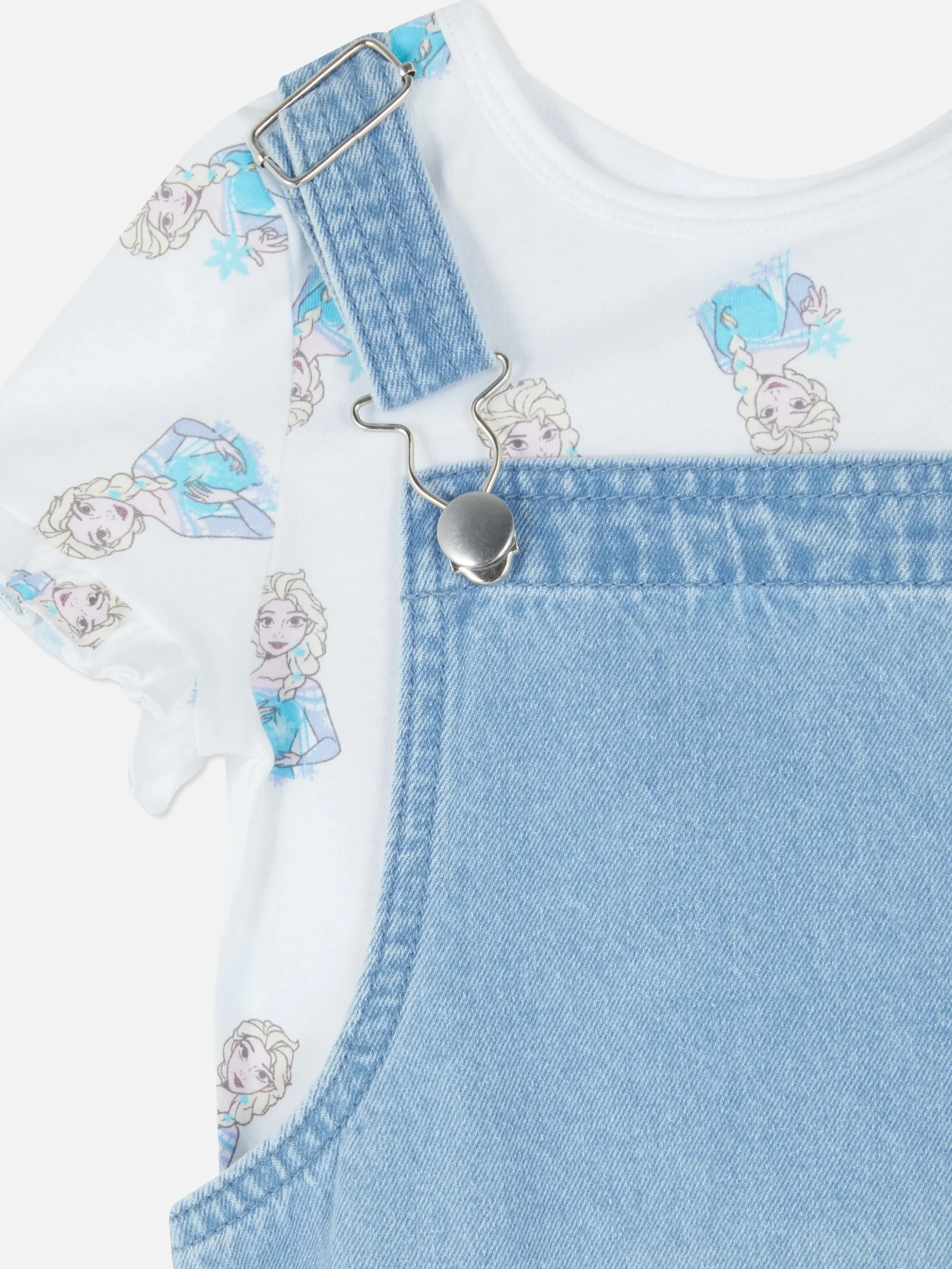 Conjunto Vestido Macacão E Camisa Frozen Da Disney