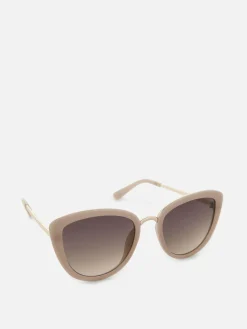 Óculos Sol Olhos Gato Acabamento Metal