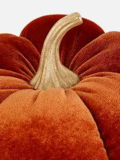 Enfeite Abóbora Felpudo Veludo Médio