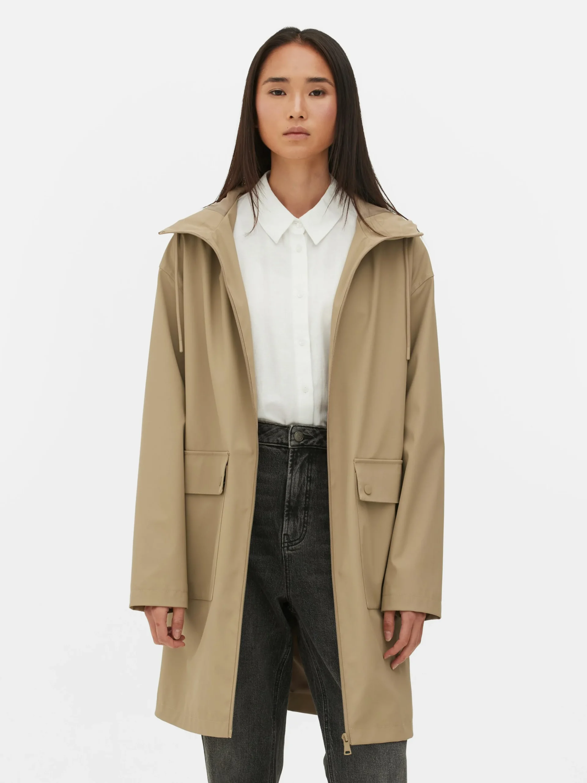 Gabardine Capuz Revestimento Borracha