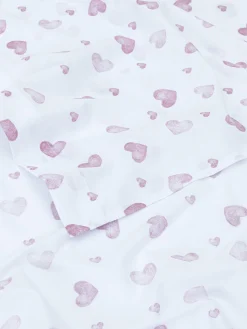 Lençol Cima Solteiro Corações