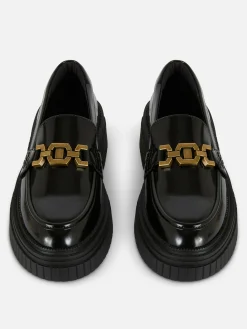 Loafers Sola Grossa Detalhe Corrente