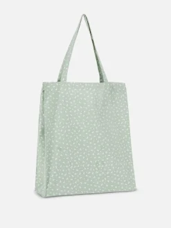 Mala Estilo Shopper Lona Algodão Padrão Floral