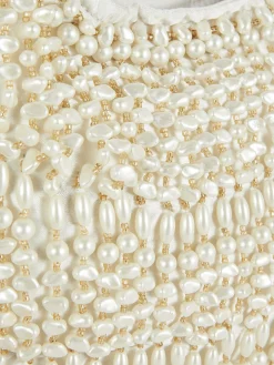 Mala Ombro Contas Imitação Pérolas