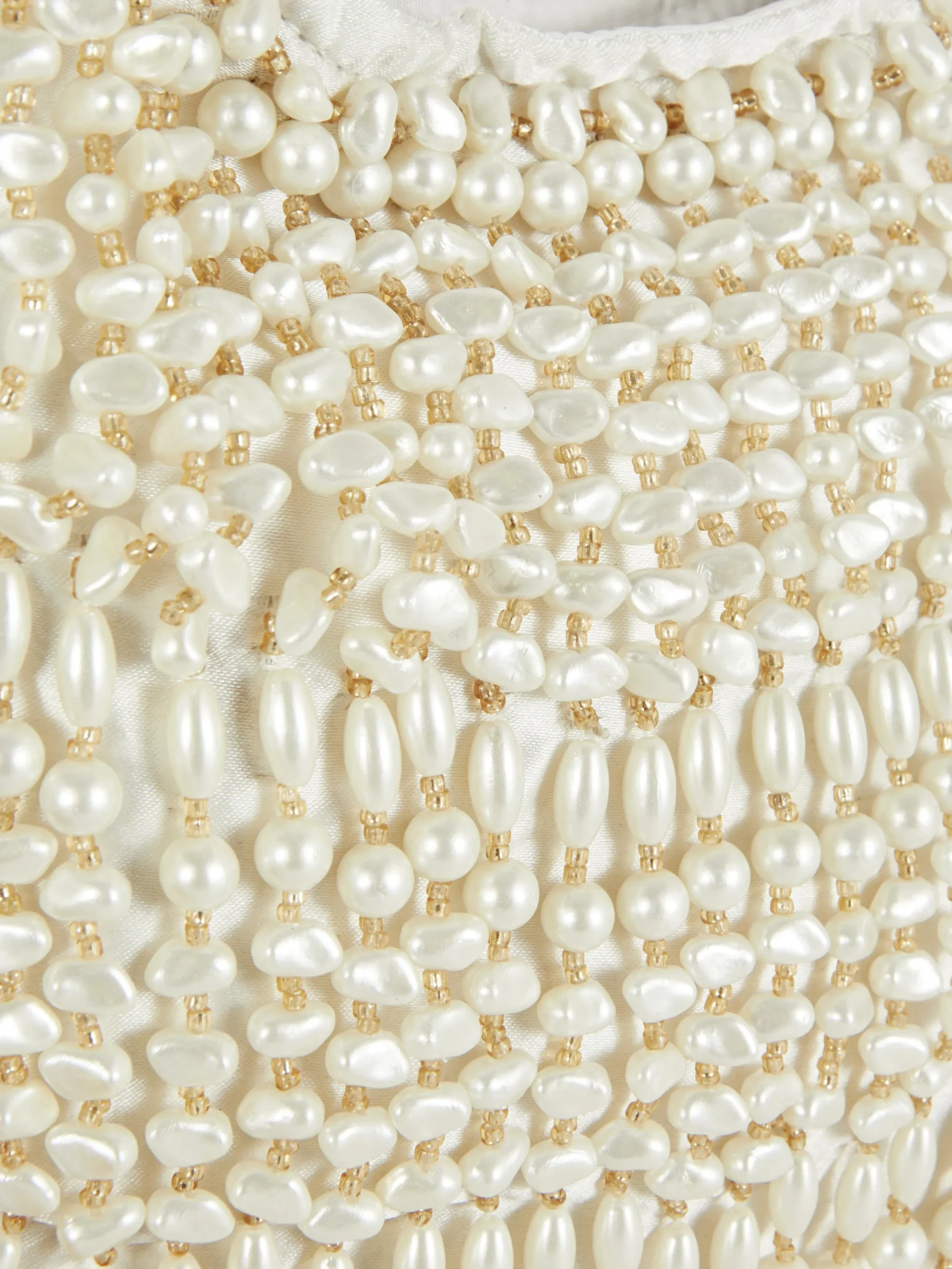 Mala Ombro Contas Imitação Pérolas