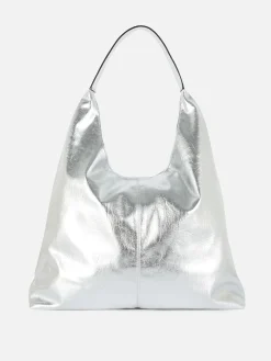 Mala Shopper Imitação Pele Metalizada