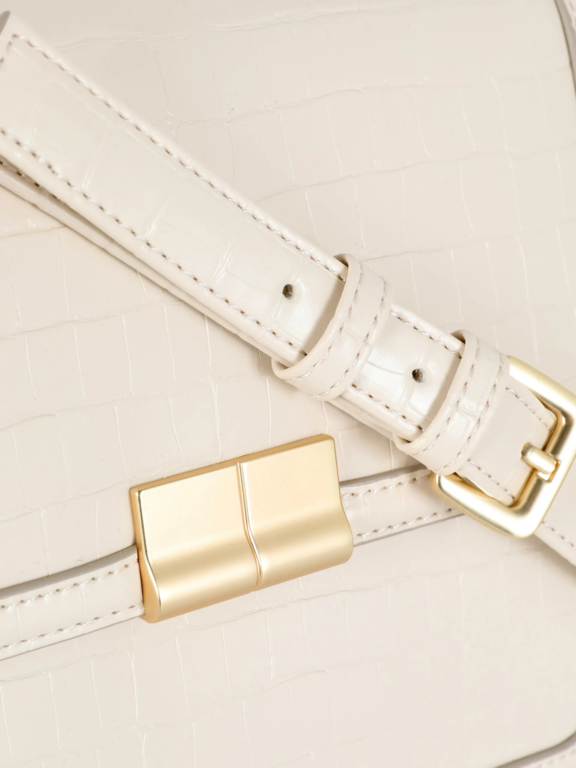 Mala Tiracolo Imitação Crocodilo