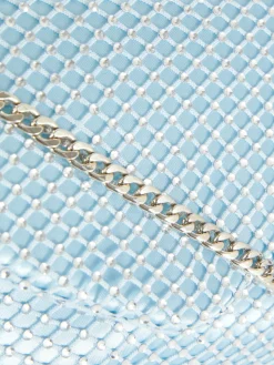 Mala Tiracolo Malha Rede Brilhantes