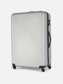 Mala Viagem Rígida Estriada 4 Rodas