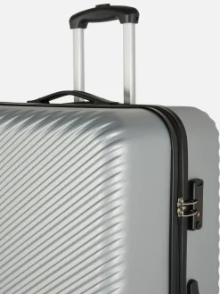 Mala Viagem Rígida Estriada 4 Rodas