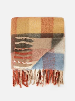 Manta Escovada Xadrez