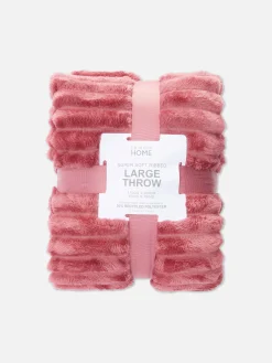 Manta Felpuda Canelada Supersuave