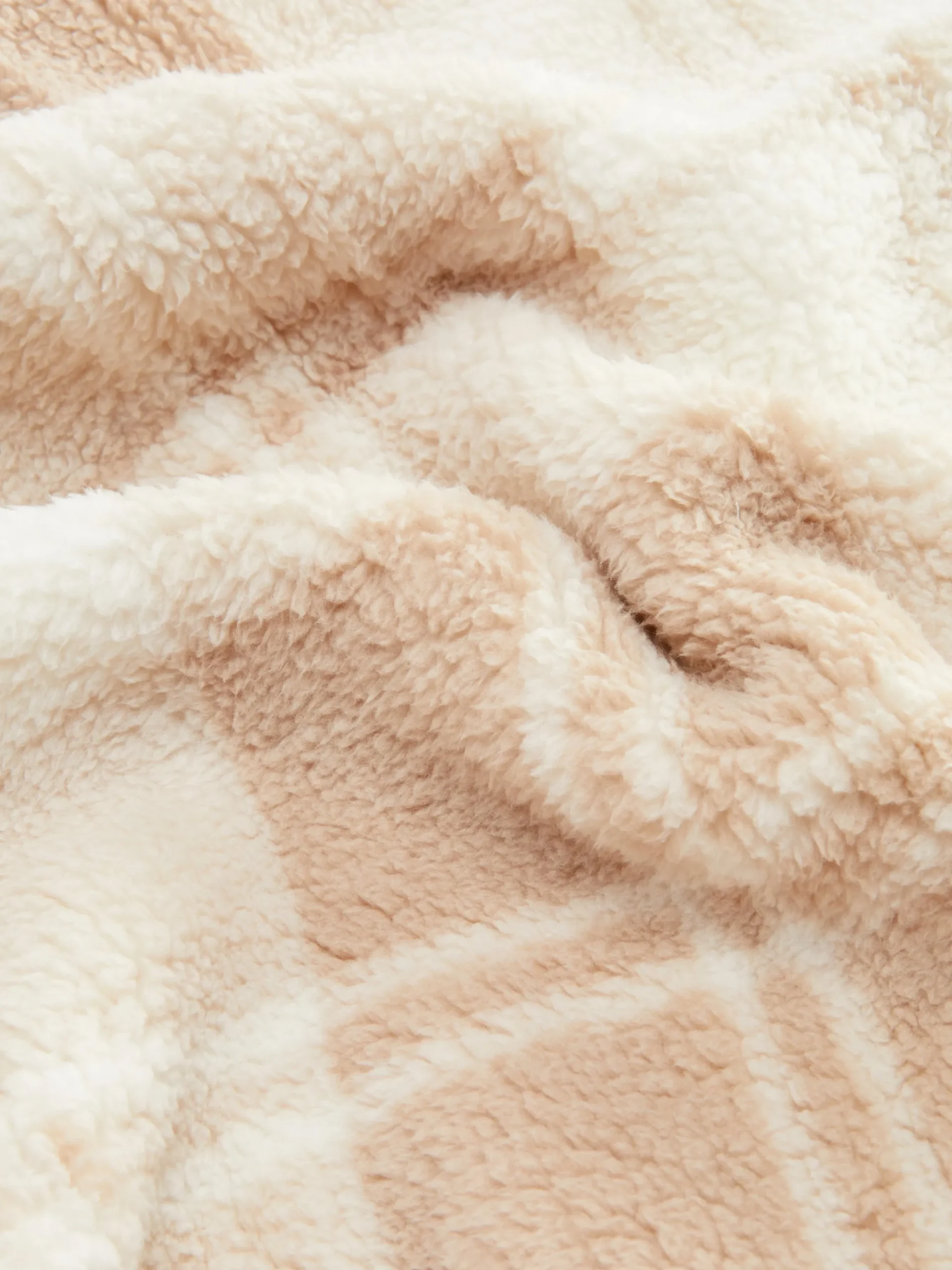 Manta Malha Polar Padrão Xadrez