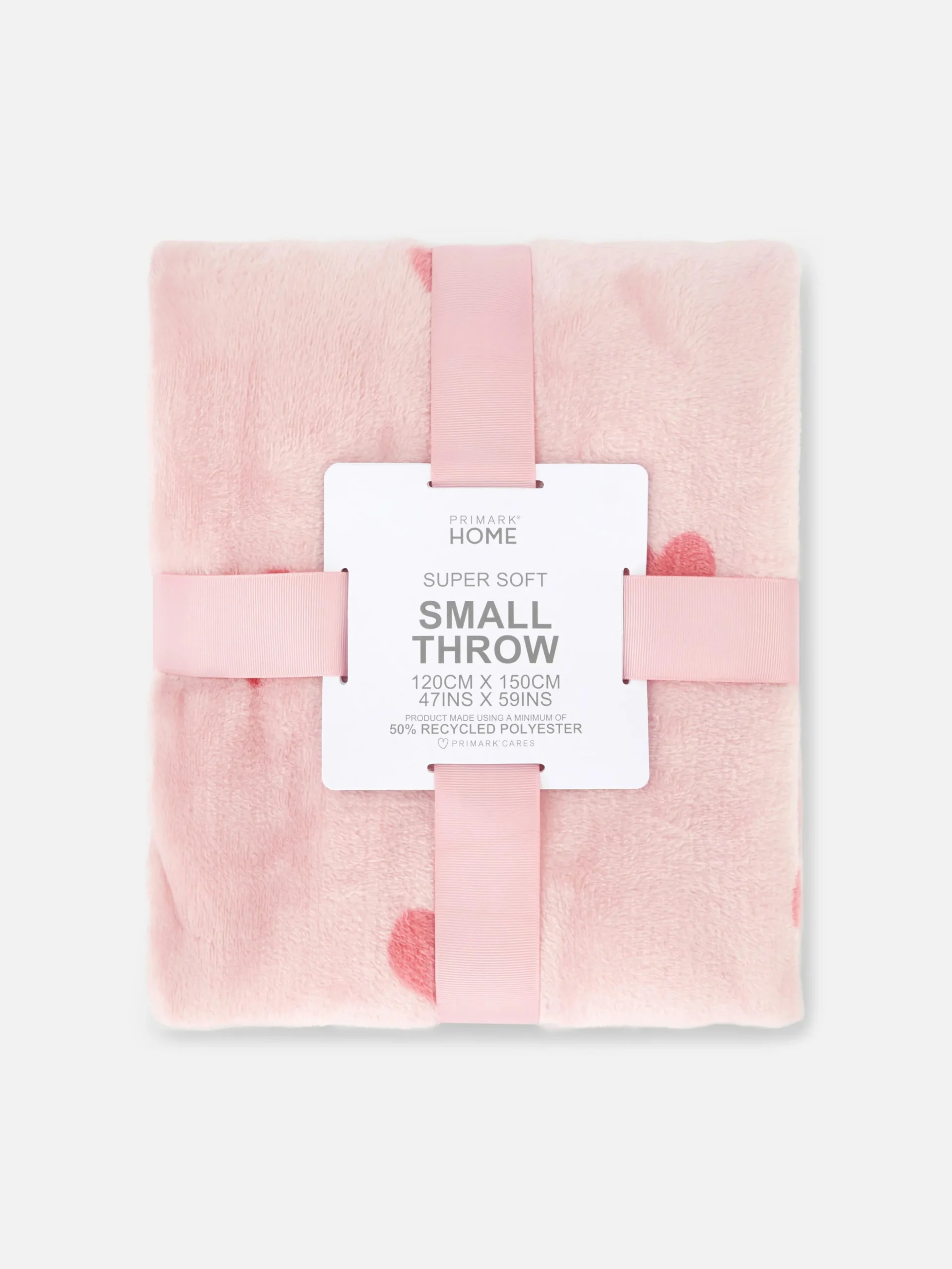 Manta Padrão Corações Toque Suave