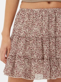 Minissaia Chiffon Camadas