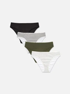 Pack 4 Cuecas Biquíni Moda Uso Diário