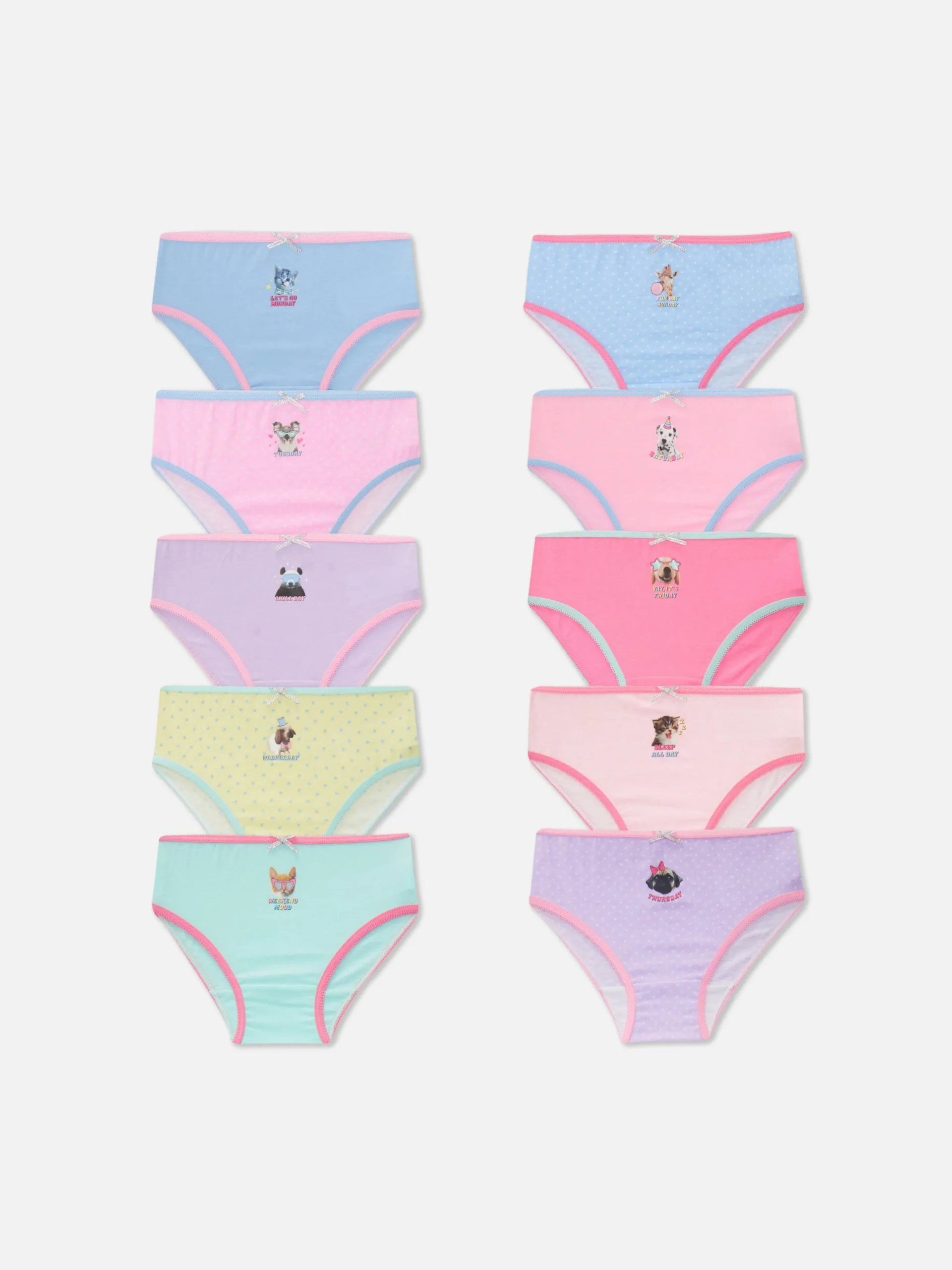 Pack 10 Cuecas Estampado Animal