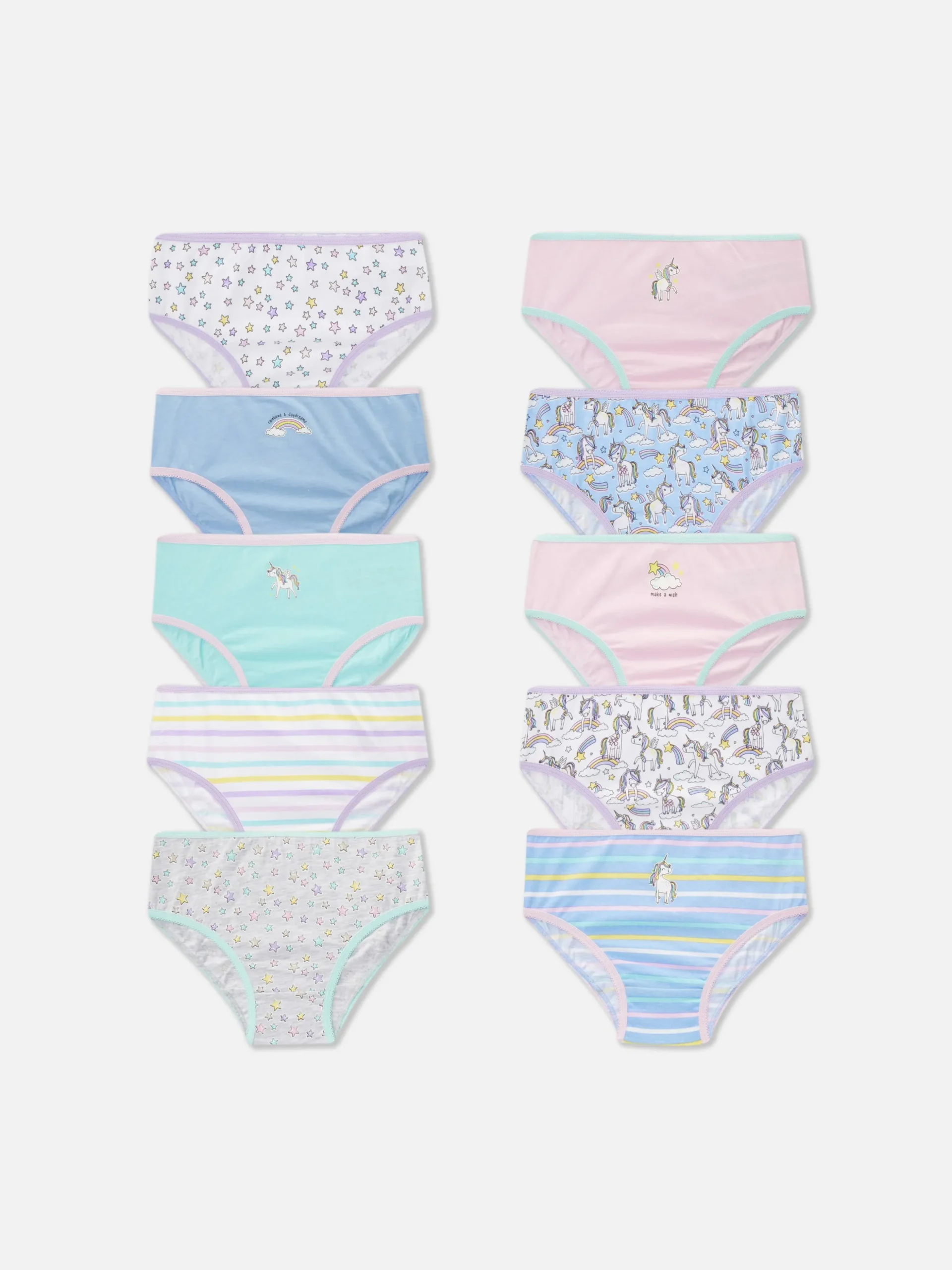 Pack 10 Cuecas Gráficas Unicórnio