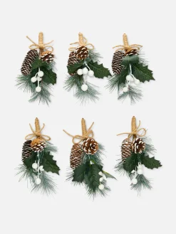 Pack 6 Grinaldas Natal Laço/bagas