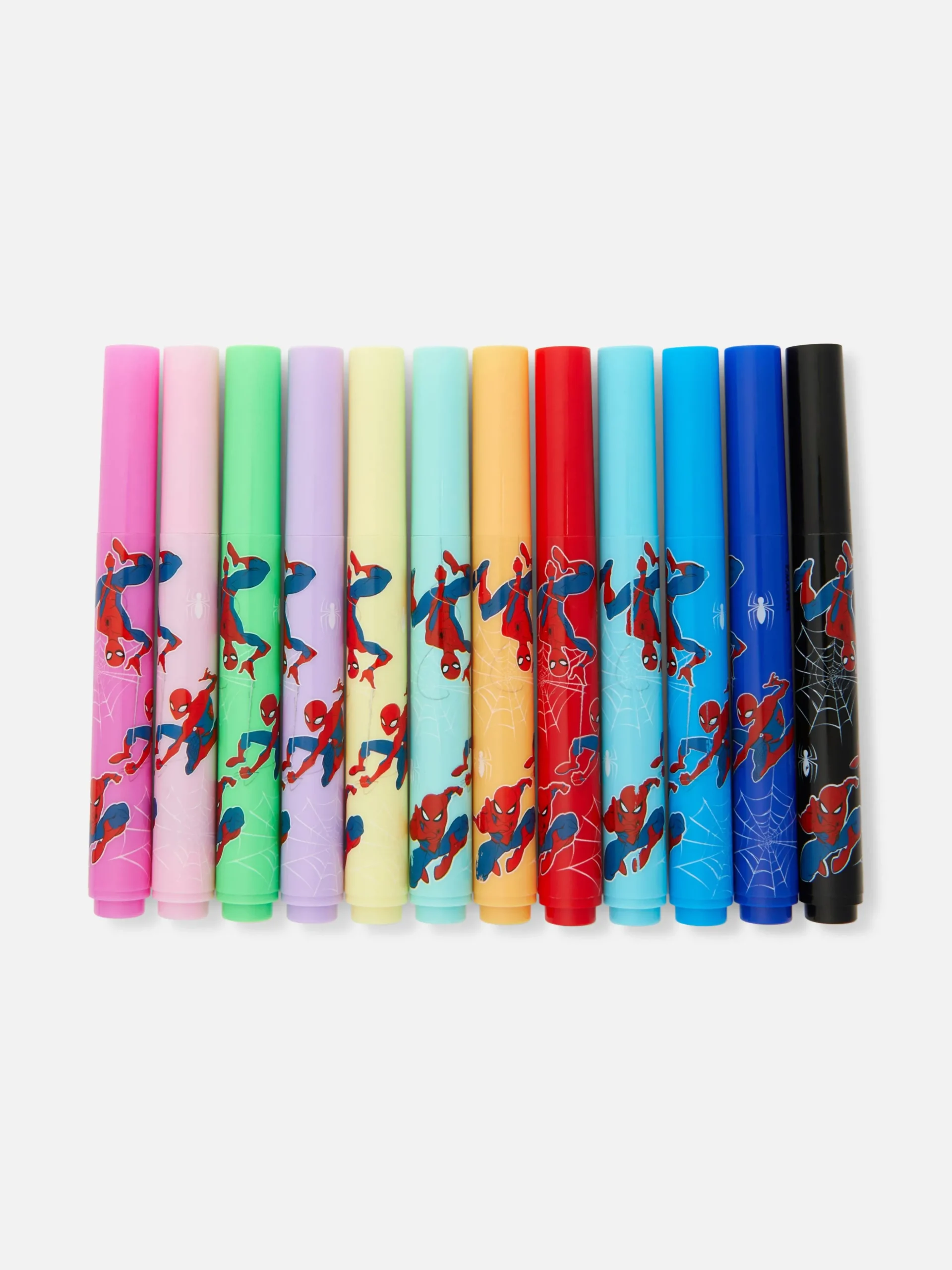 Pack 12 Marcadoras Perfumados MARVEL Homem-Aranha