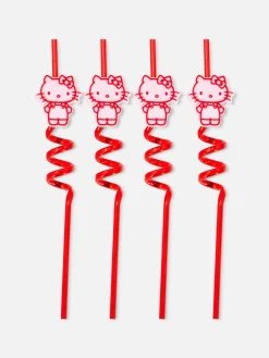 Pack 4 Palhinhas Espirais Hello Kitty