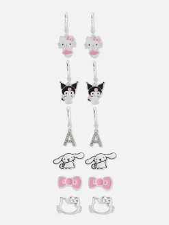 Pack 6 Pares Brincos Hello Kitty