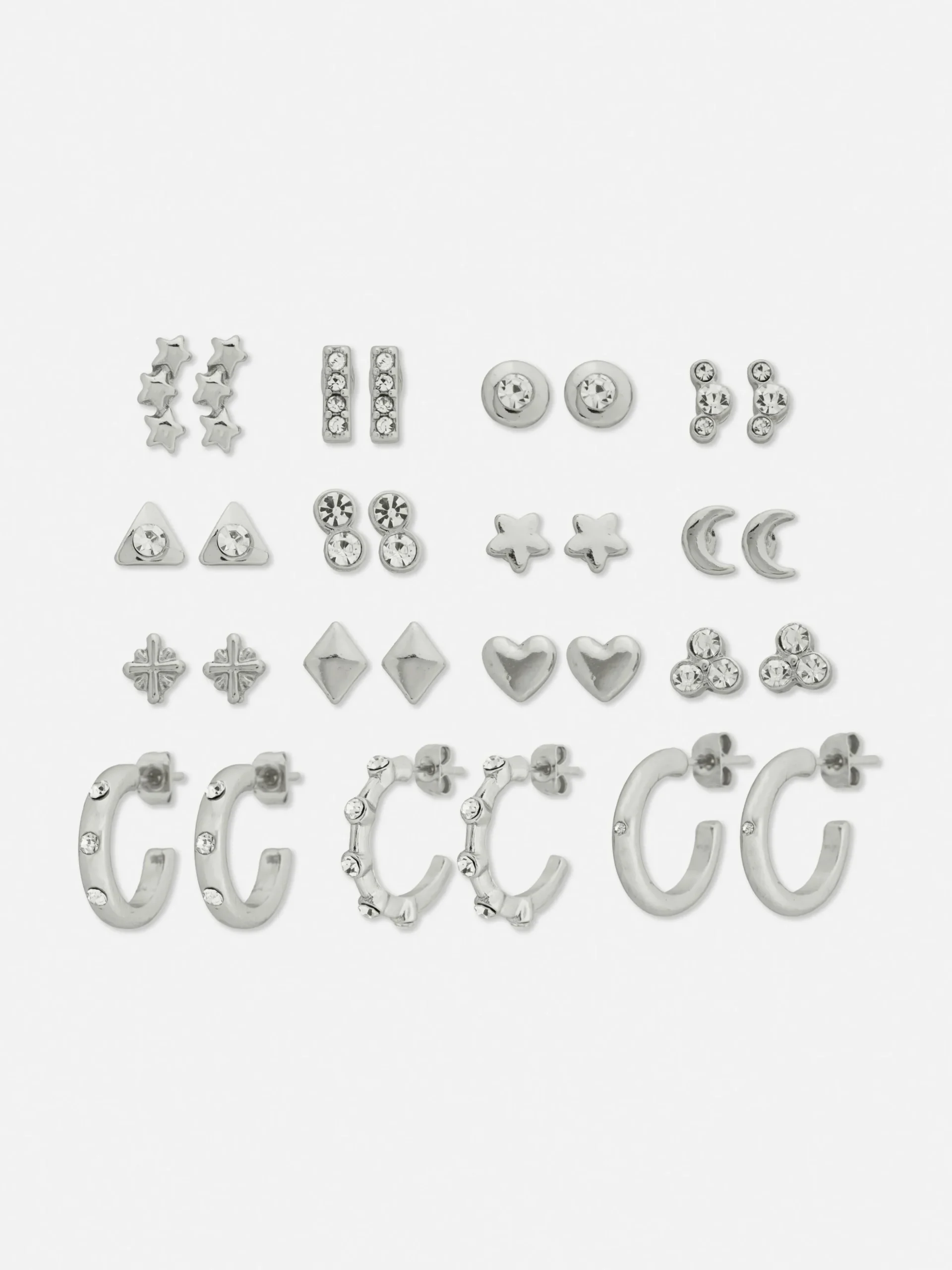 Pack 15 Pares Brincos Pequenos/argolas Sortidos