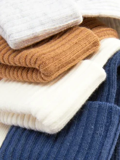 Pack 4 Pares Meias Caneladas