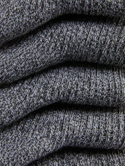 Pack 5 Pares Meias Cano Médio Caneladas