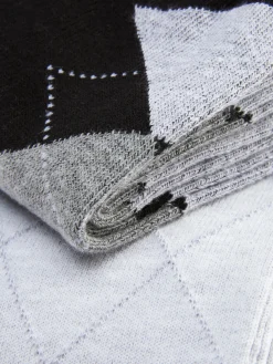 Pack 2 Pares Meias Cano Médio Argyle Rita Ora