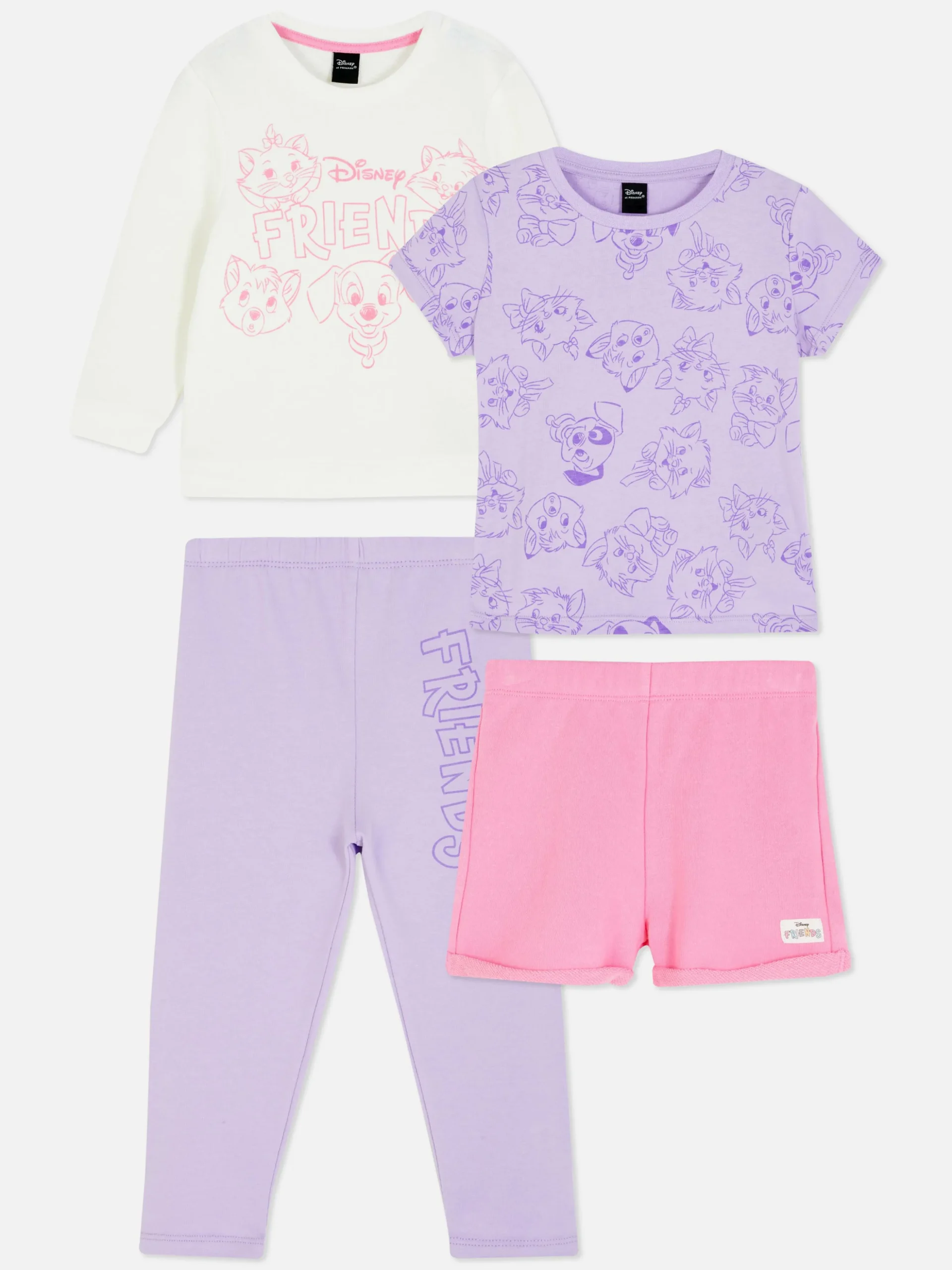 Pack 2 Pijamas Personagens Disney Friends