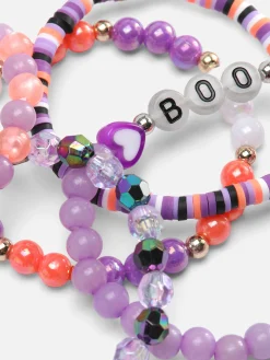 Pack 5 Pulseiras Contas Halloween