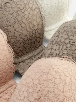 Pack 3 Sutiãs Balconete Renda