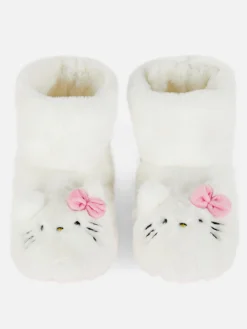 Pantufas Bota Pelúcia Hello Kitty