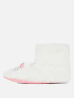 Pantufas Bota Pelúcia Hello Kitty