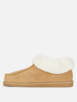 Pantufas Estilo Mocassim Forro Imitação Pelo