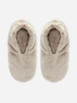Pantufas Tipo Meia Imitação Pelo